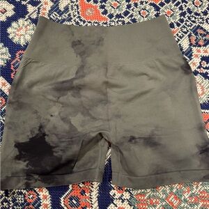 Darc Sport Charcoal Tie-Dye Bike Shorts